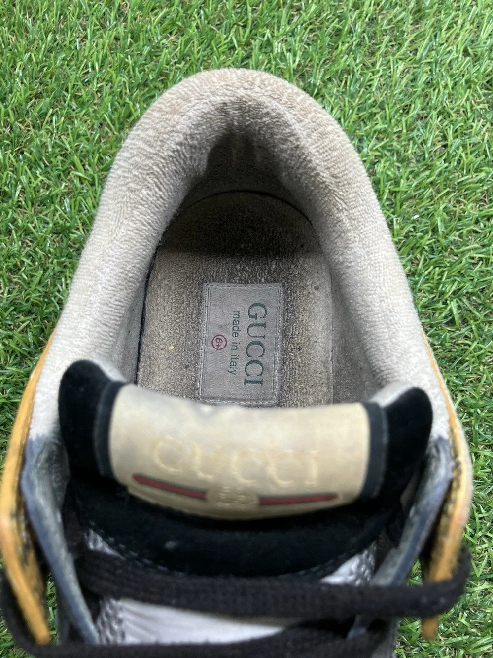 Gucci Ultrapace ' Yellow Tejus Printed ' UK 6.5