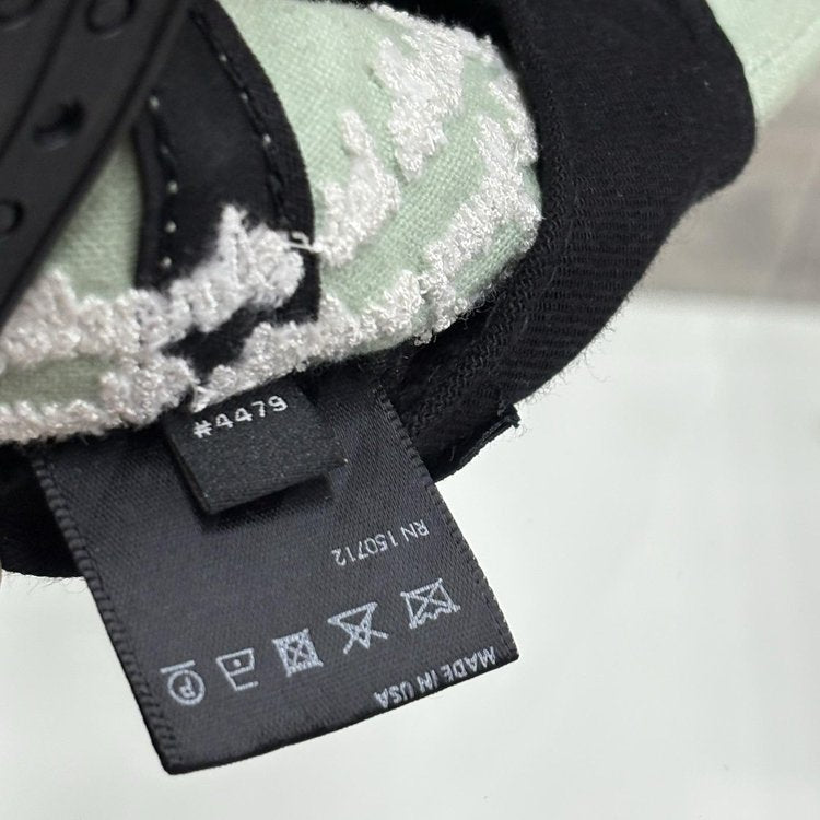 Amiri Chenille MA Patch Canvas Hat ' Frosty Green