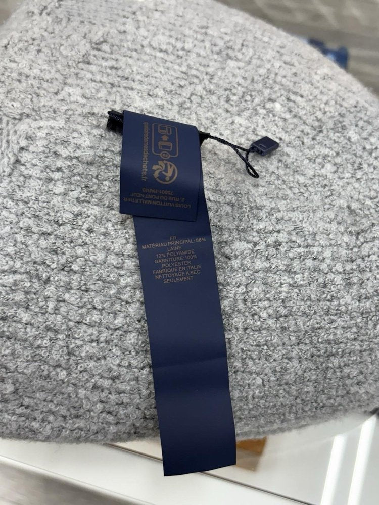 Louis Vuitton LV Crush Damoflage Pearls Beanie ' Light Gray