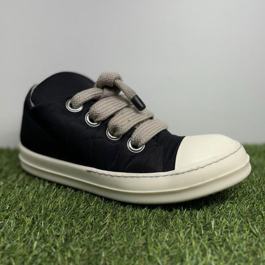 Rick Owens DRKSHDW Hollywood Jumbo Lace Puffer Low ' Black Milk ' UK 9