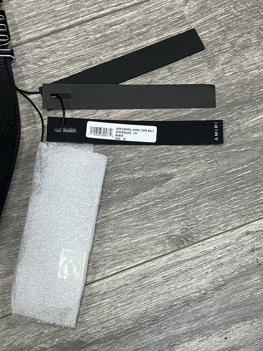 Amiri Core Logo Buckle ' Black/Black/Gold-Tone ' Belt