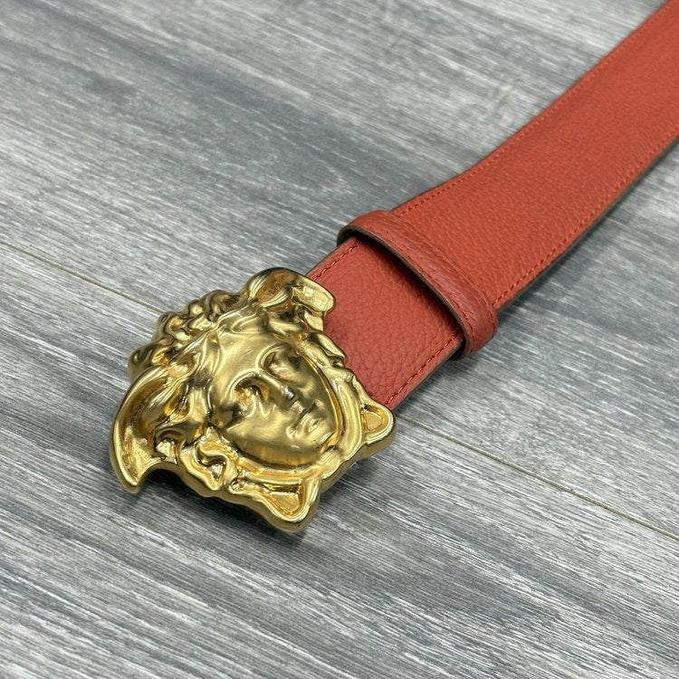 Versace Medusa Buckle Leather Belt