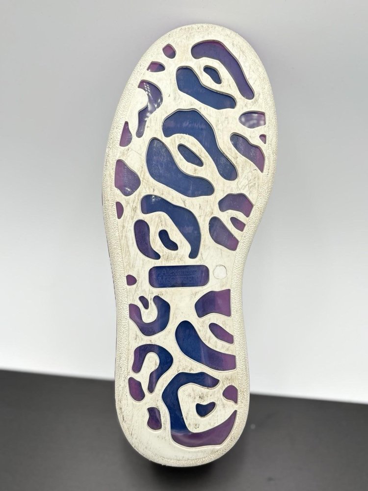 Alexander McQueen ' Transparent Sole White Purple UK 8