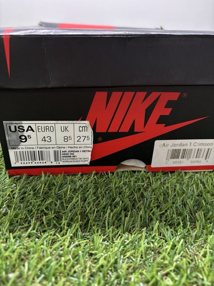 Air Jordan 1 Retro OG High ‘ Crimson Tint ‘ UK 8.5