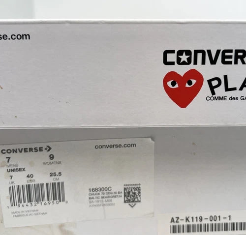 Converse Chuck Taylor All-Star 70 Hi CDG PLAY Blue