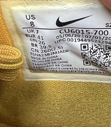 Nike Off-White x Air Rubber Dunk University Gold UK 7