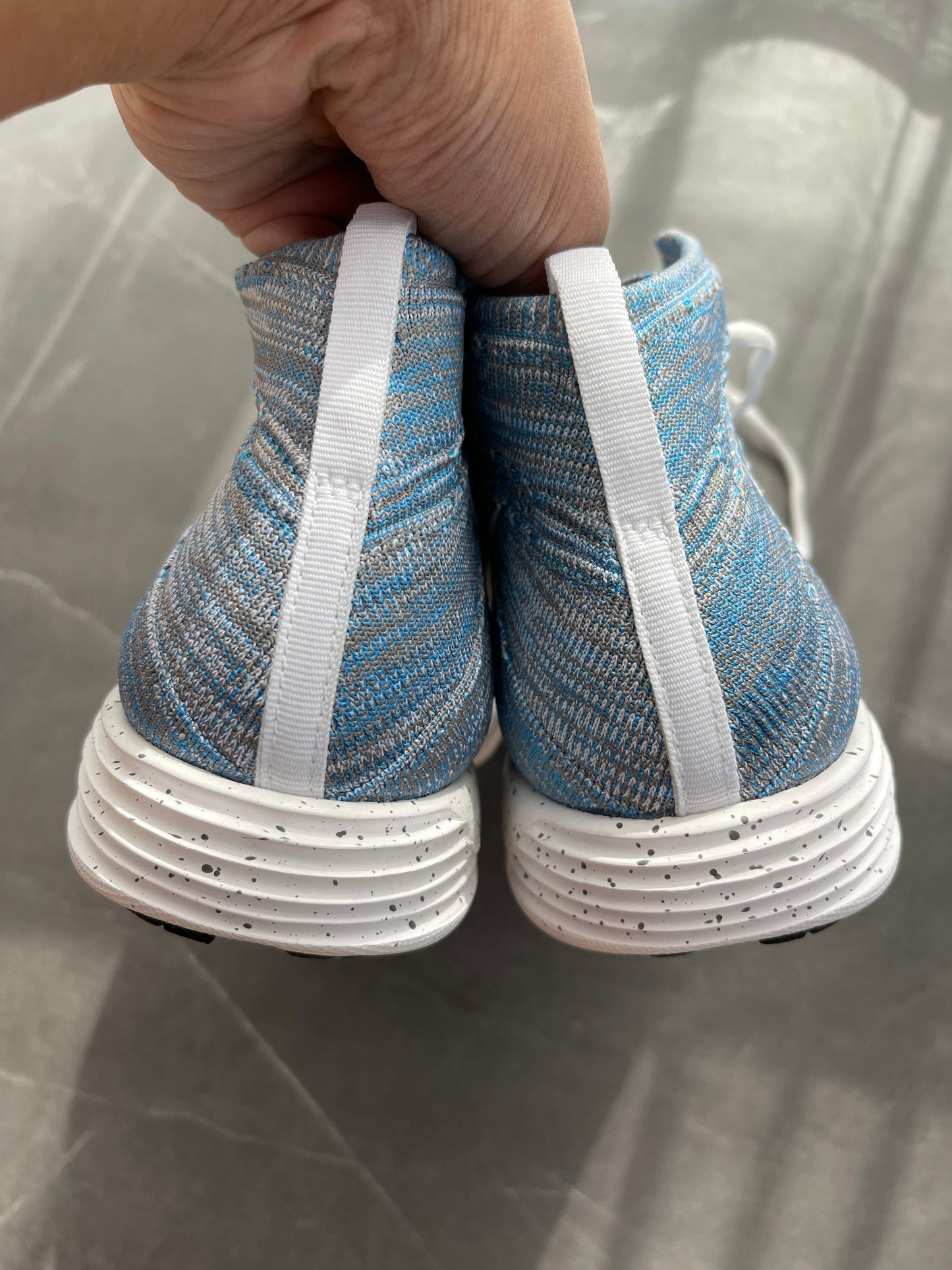 Nike Lunar Flyknit Chukka HTM Snow Pack Blue Glow UK 8
