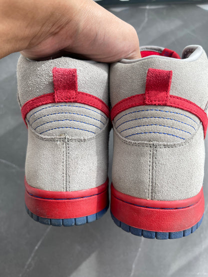 Dunk High Pro SB Medium Grey Varsity Red Old Royal 2009 UK 10