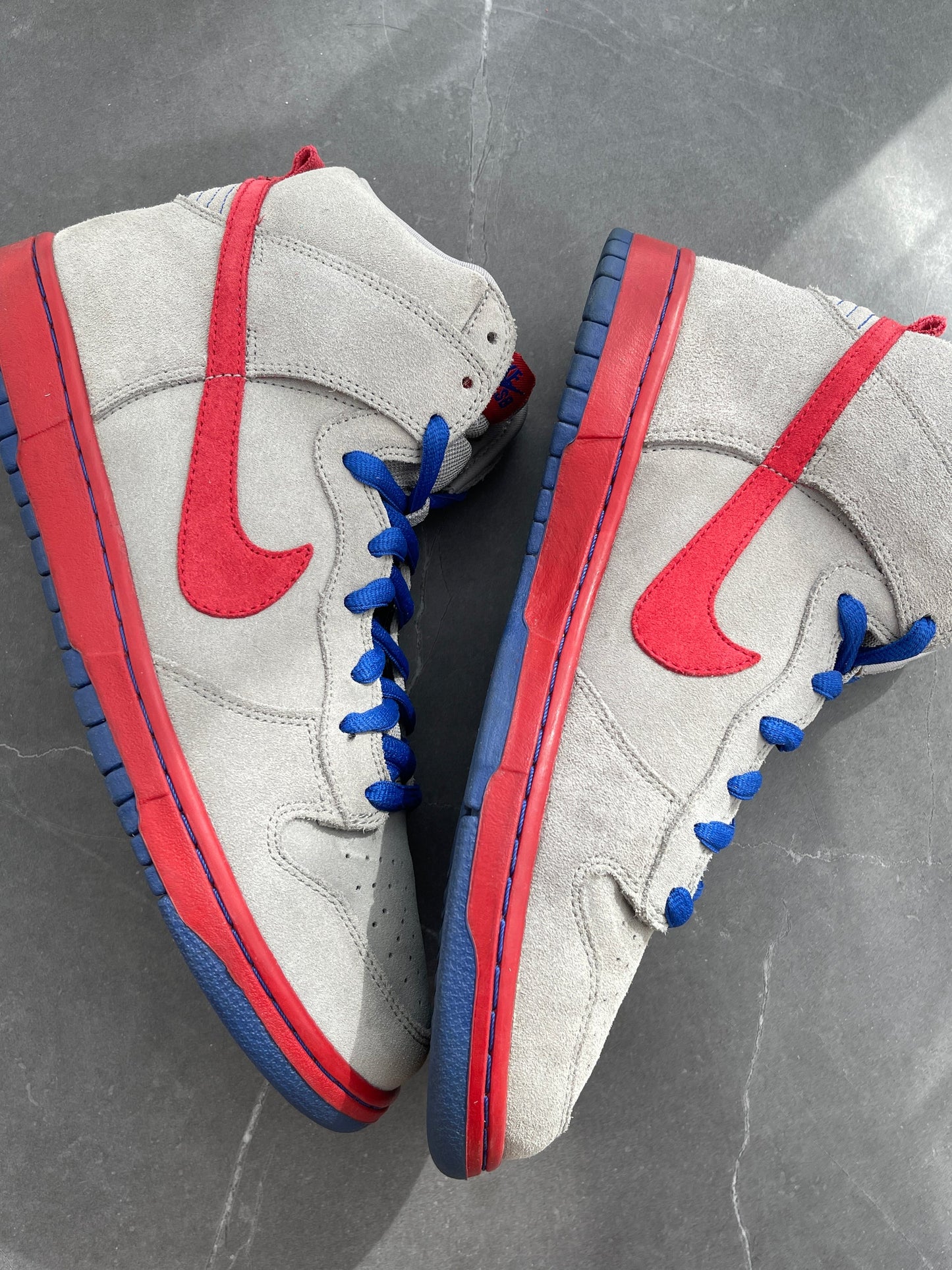Dunk High Pro SB Medium Grey Varsity Red Old Royal 2009 UK 10