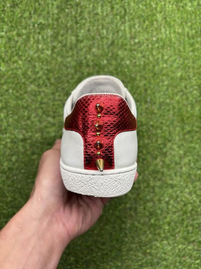 Gucci Ace Studded ' White, Pearls ' UK 5.5