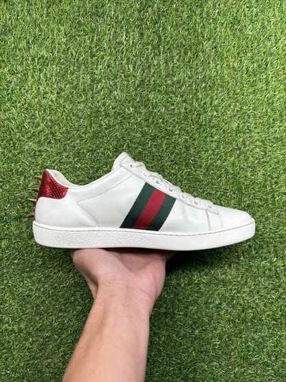 Gucci Ace Studded ' White, Pearls ' UK 5.5