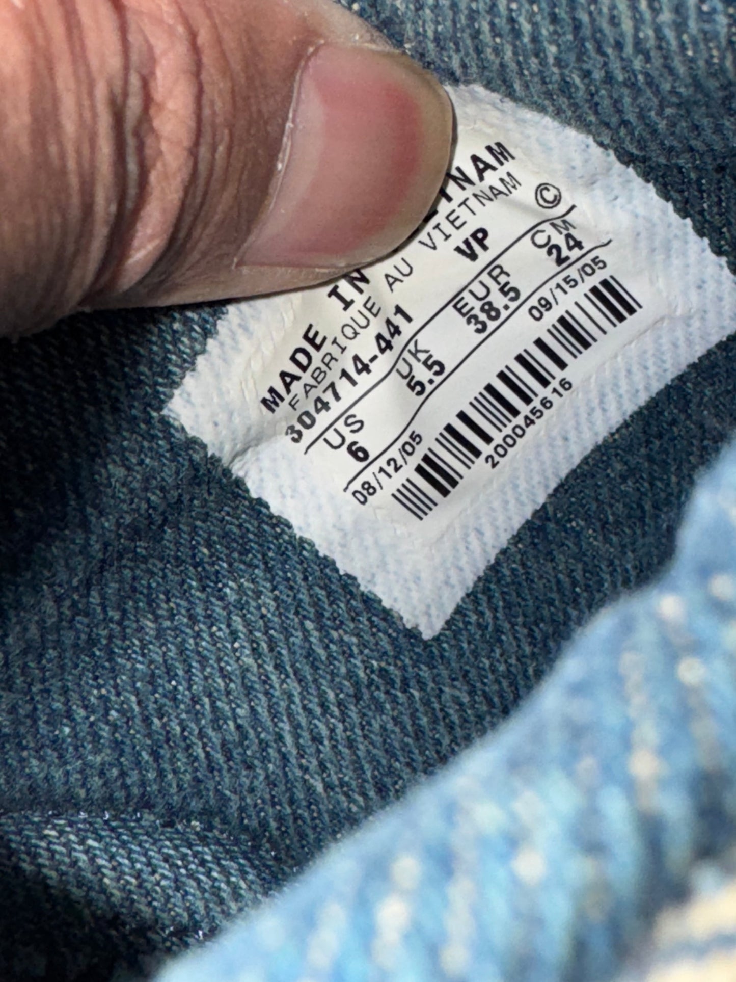Dunk Low CL Denim 2005 UK 5