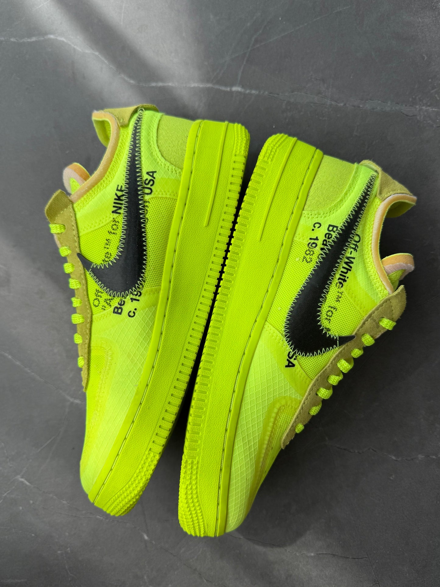 Air Force 1 Low Off-White Volt Sample UK 4.5