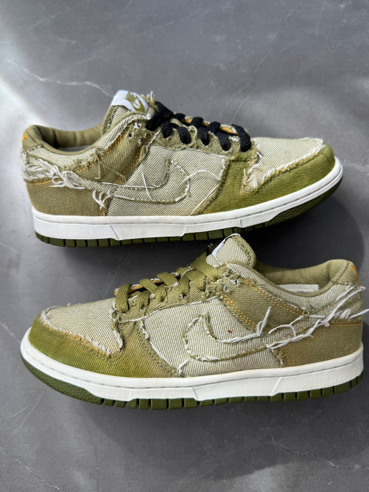 Dunk Low CL Pilgrim White Green Denim 2005 UK 4