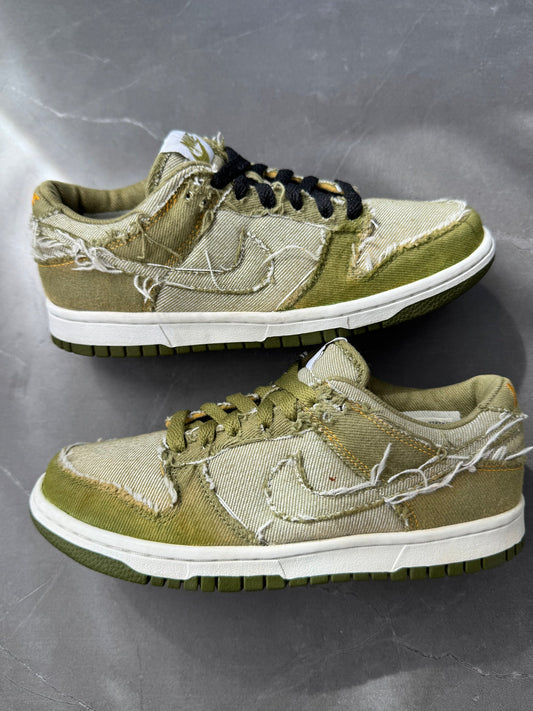 Dunk Low CL Pilgrim White Green Denim 2005 UK 4