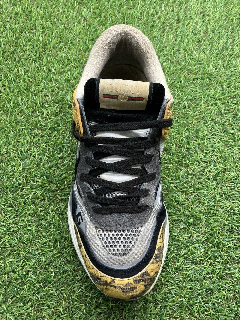 Gucci Ultrapace ' Yellow Tejus Printed ' UK 6.5