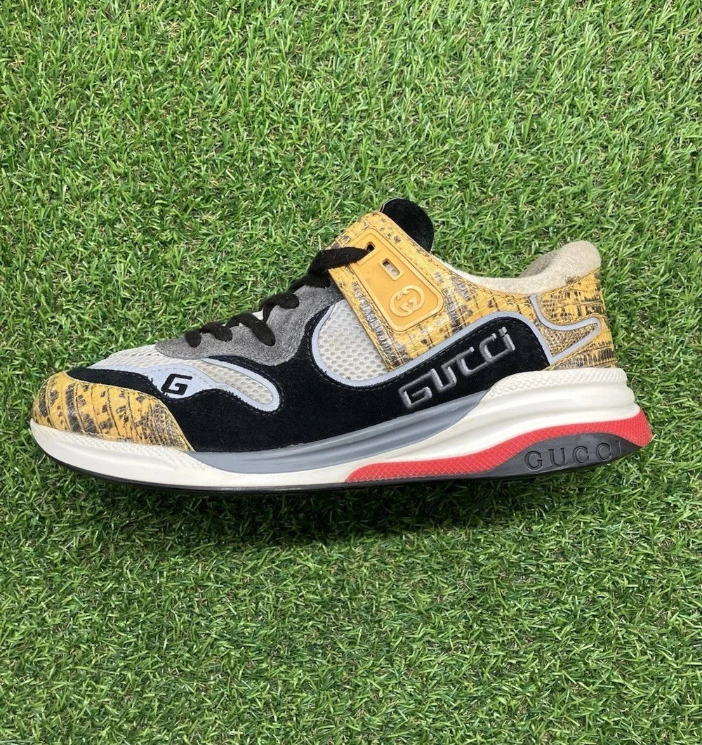 Gucci Ultrapace ' Yellow Tejus Printed ' UK 6.5