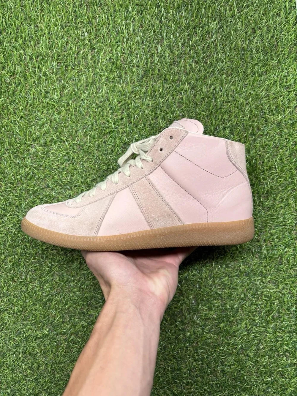 Maison Margiela High Top ' Pink Calfskin ' UK 6