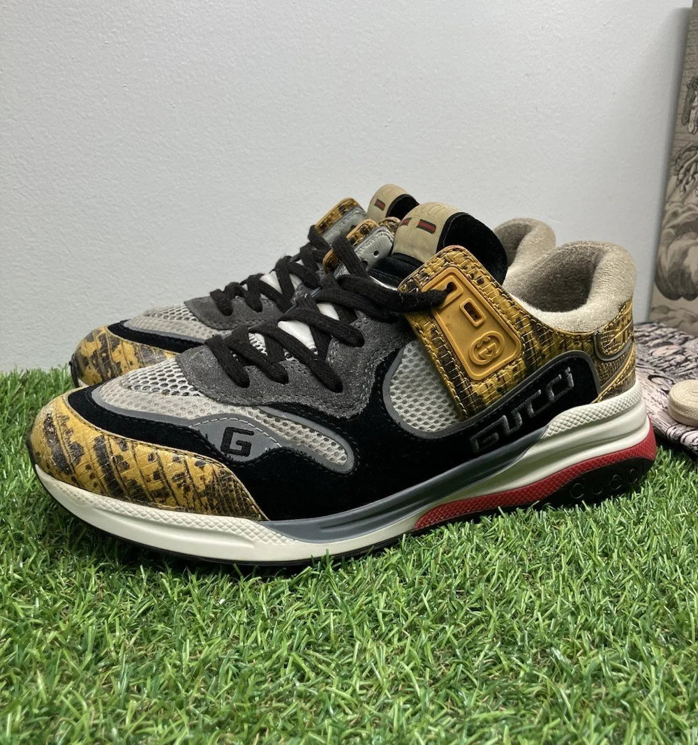 Gucci Ultrapace ' Yellow Tejus Printed ' UK 6.5