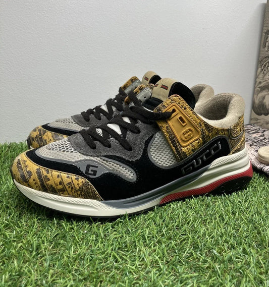 Gucci Ultrapace ' Yellow Tejus Printed ' UK 6.5