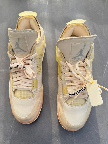 Air Jordan 4 Off-White Sail UK 10.5