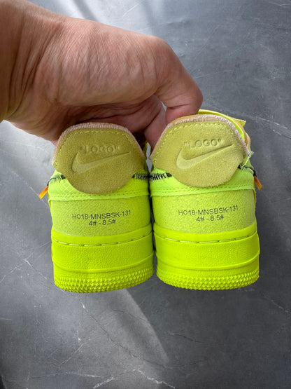 Air Force 1 Low Off-White Volt Sample UK 4.5