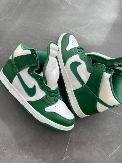 Dunk High White Green Cetic 2003 UK 10