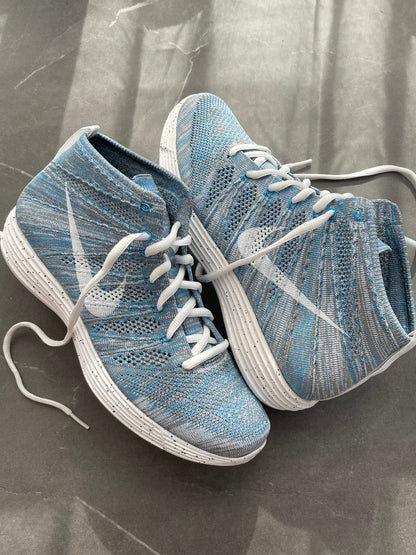 Nike Lunar Flyknit Chukka HTM Snow Pack Blue Glow UK 8