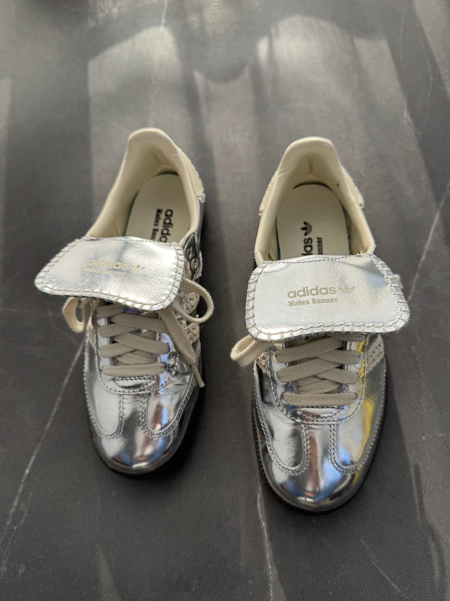 Adidas Samba Wales Bonner Silver UK 3.5