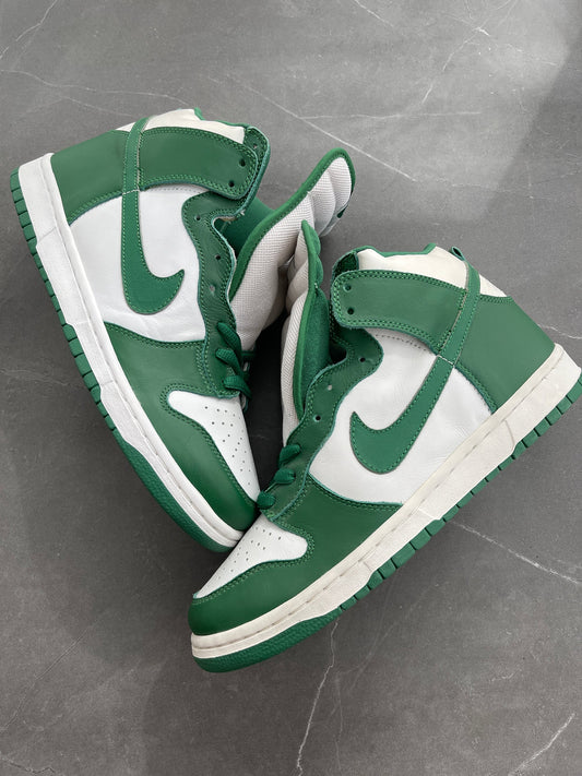 Dunk High White Green Cetic 2003 UK 10