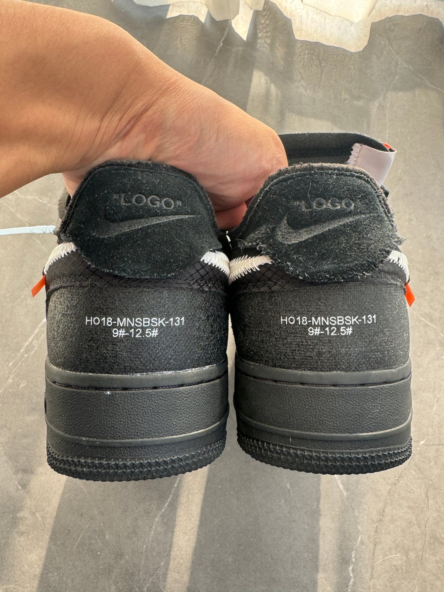 Air Force 1 Low Off-White Black White UK 10
