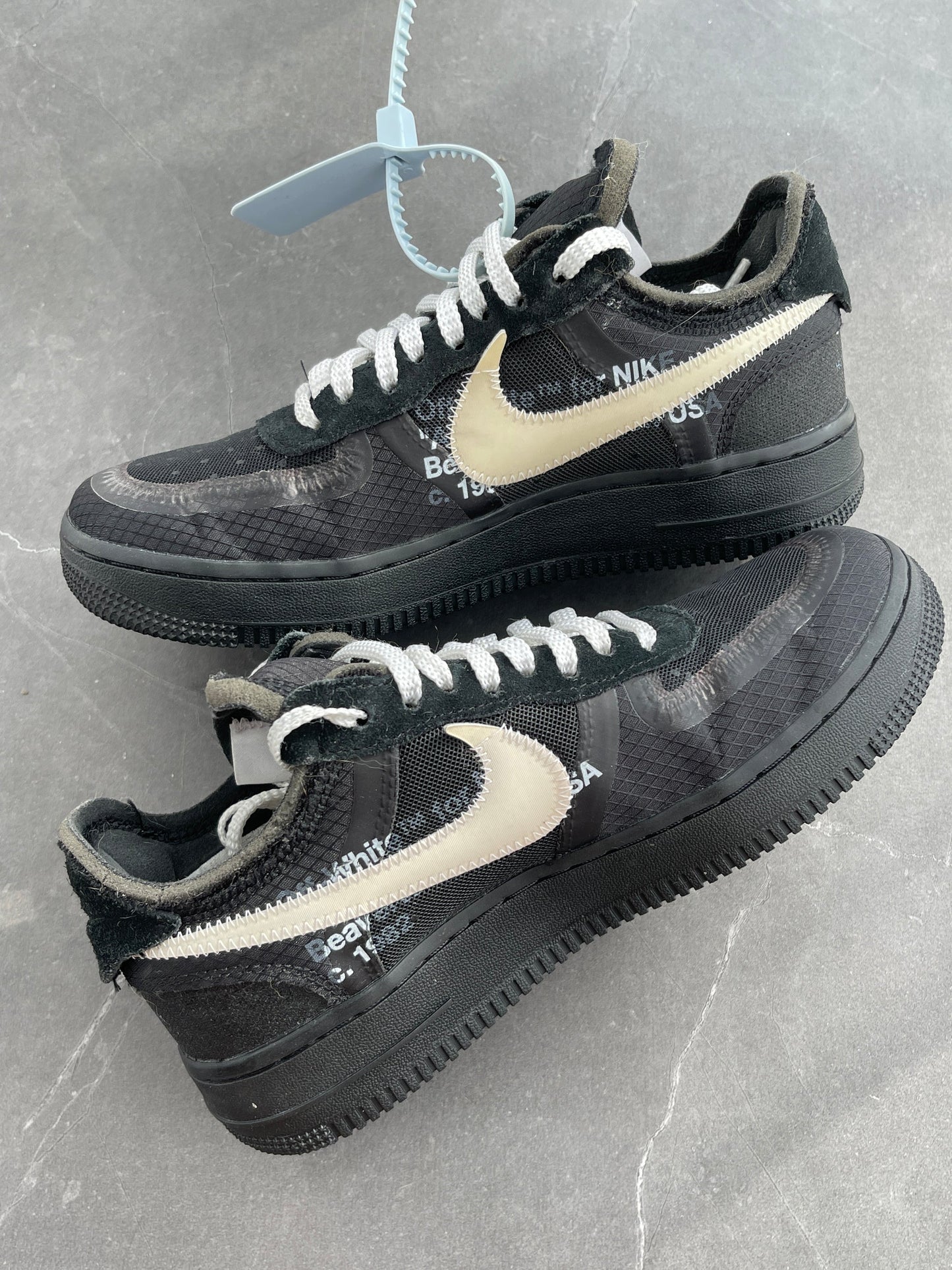 Air Force 1 Low Off-White Black UK 3.5