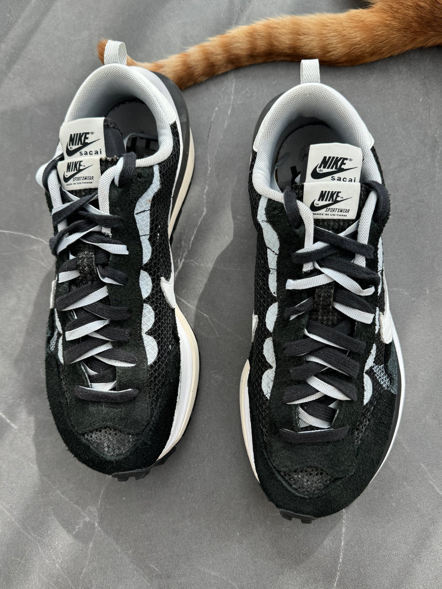 Nike Vaporwaffle Sacai Black White UK 10