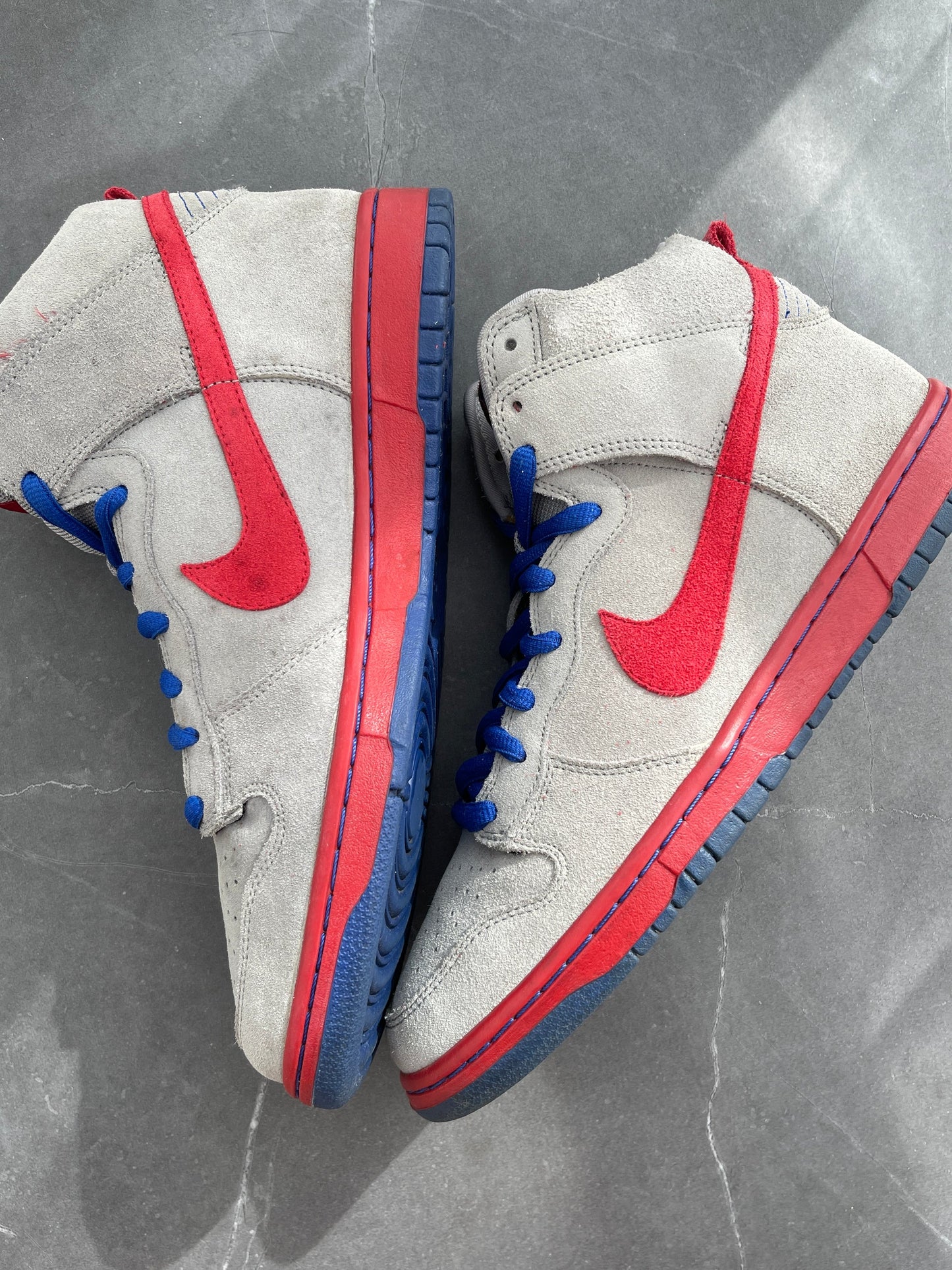 Dunk High Pro SB Medium Grey Varsity Red Old Royal 2009 UK 10