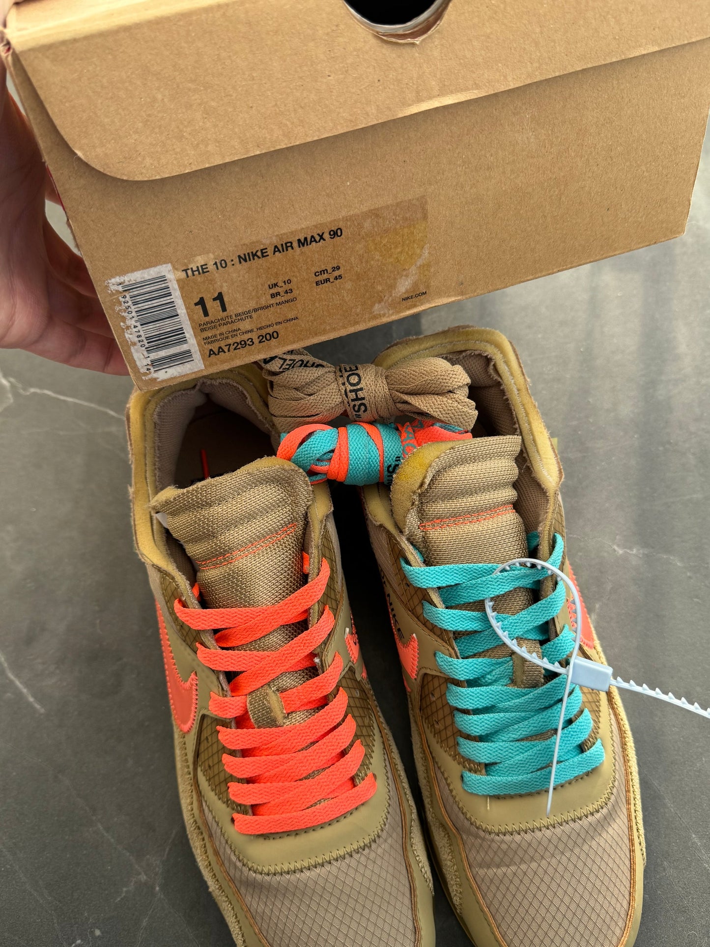 Air Max 90 Off-White Desert Ore  UK 10