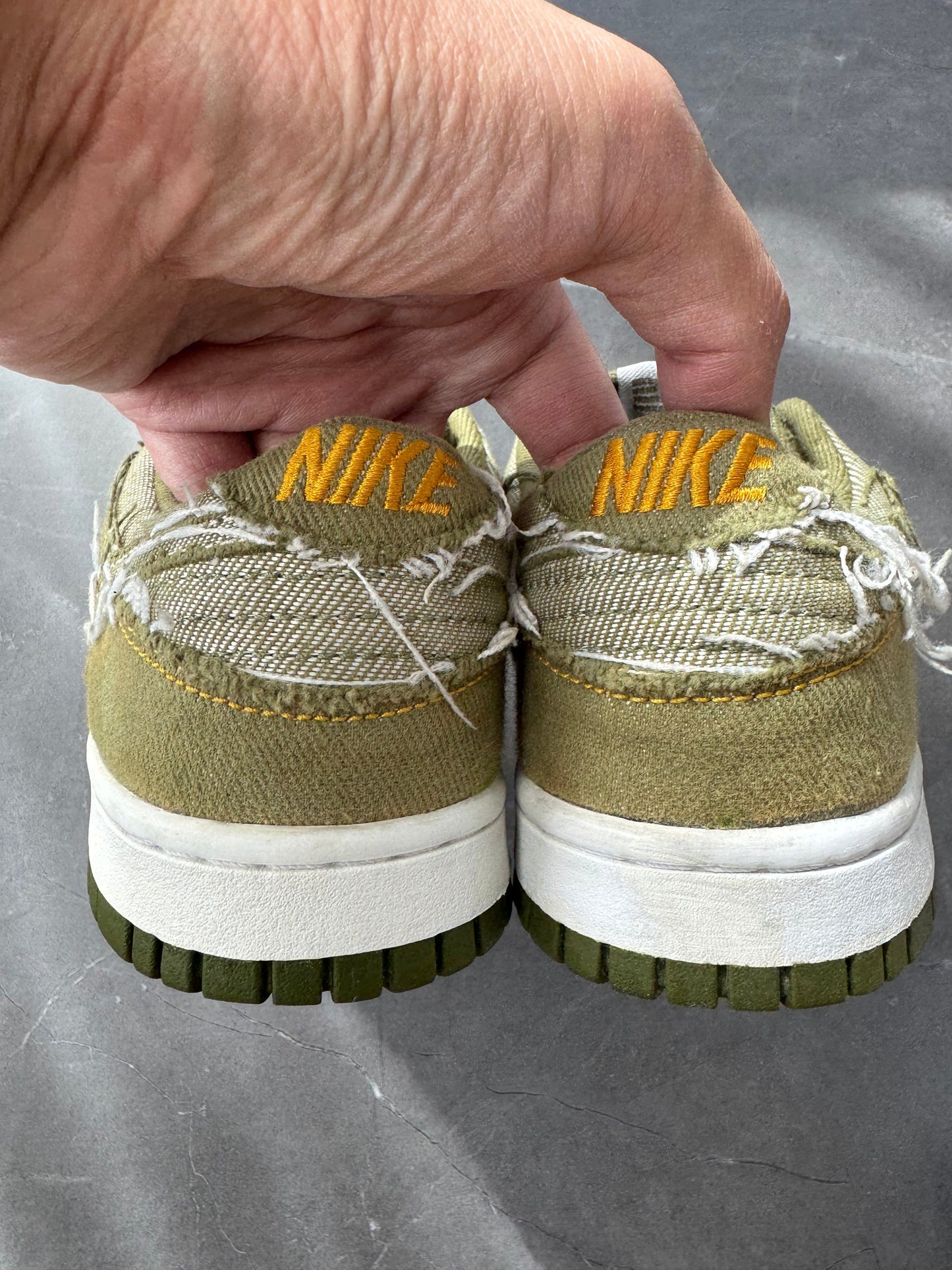 Dunk Low CL Pilgrim White Green Denim 2005 UK 4