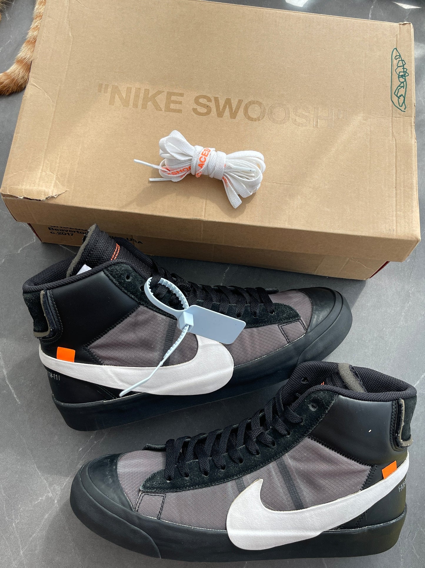 Nike Blazer Mid Off-White Grim Reaper UK 10