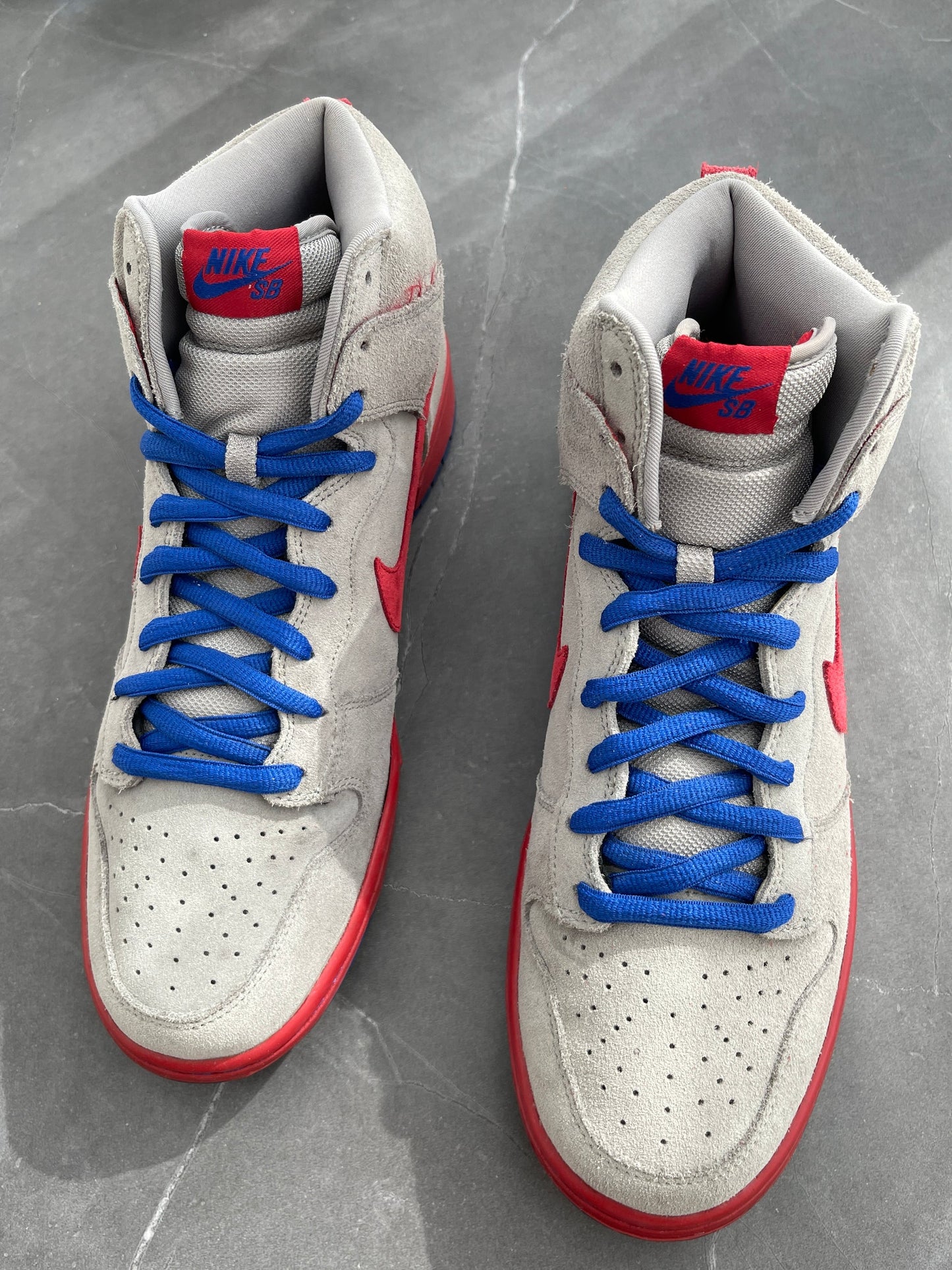 Dunk High Pro SB Medium Grey Varsity Red Old Royal 2009 UK 10