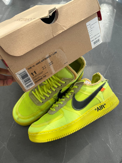Air Force 1 Low Off-White Volt UK 10