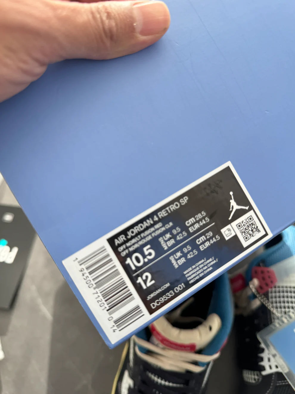 Air Jordan 4 Union Off Noir