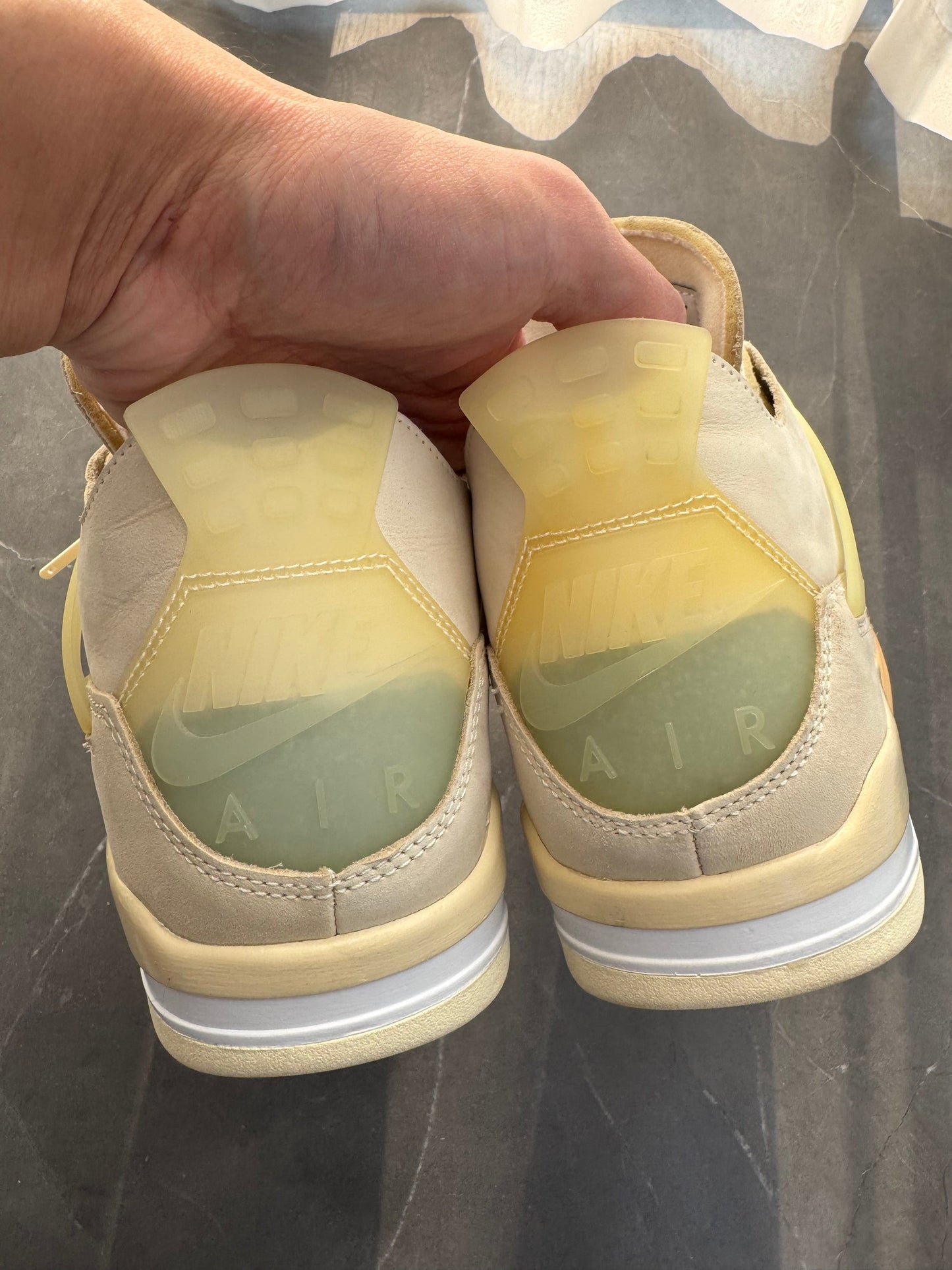 Air Jordan 4 Off-White Sail UK 10.5
