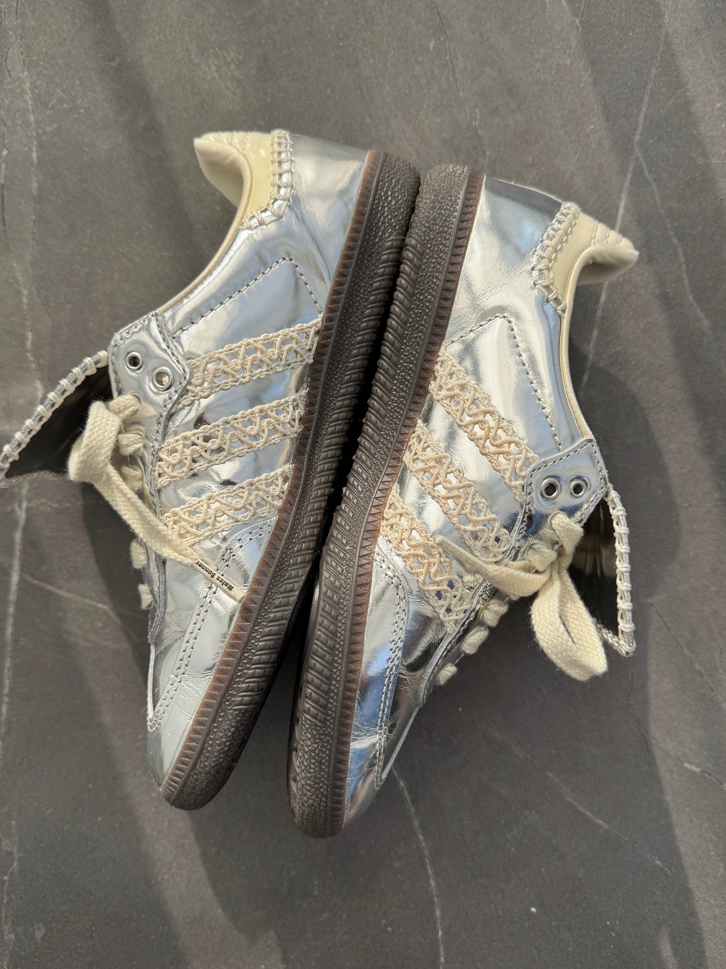Adidas Samba Wales Bonner Silver UK 3.5