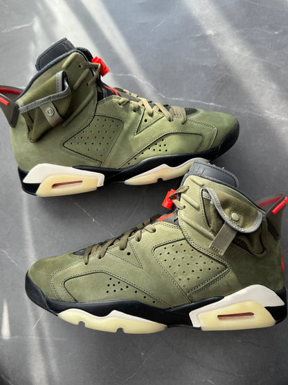 Air Jordan 6 Travis Scott Olive UK 10