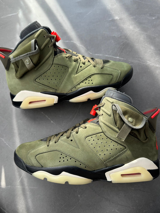 Air Jordan 6 Travis Scott Olive UK 10