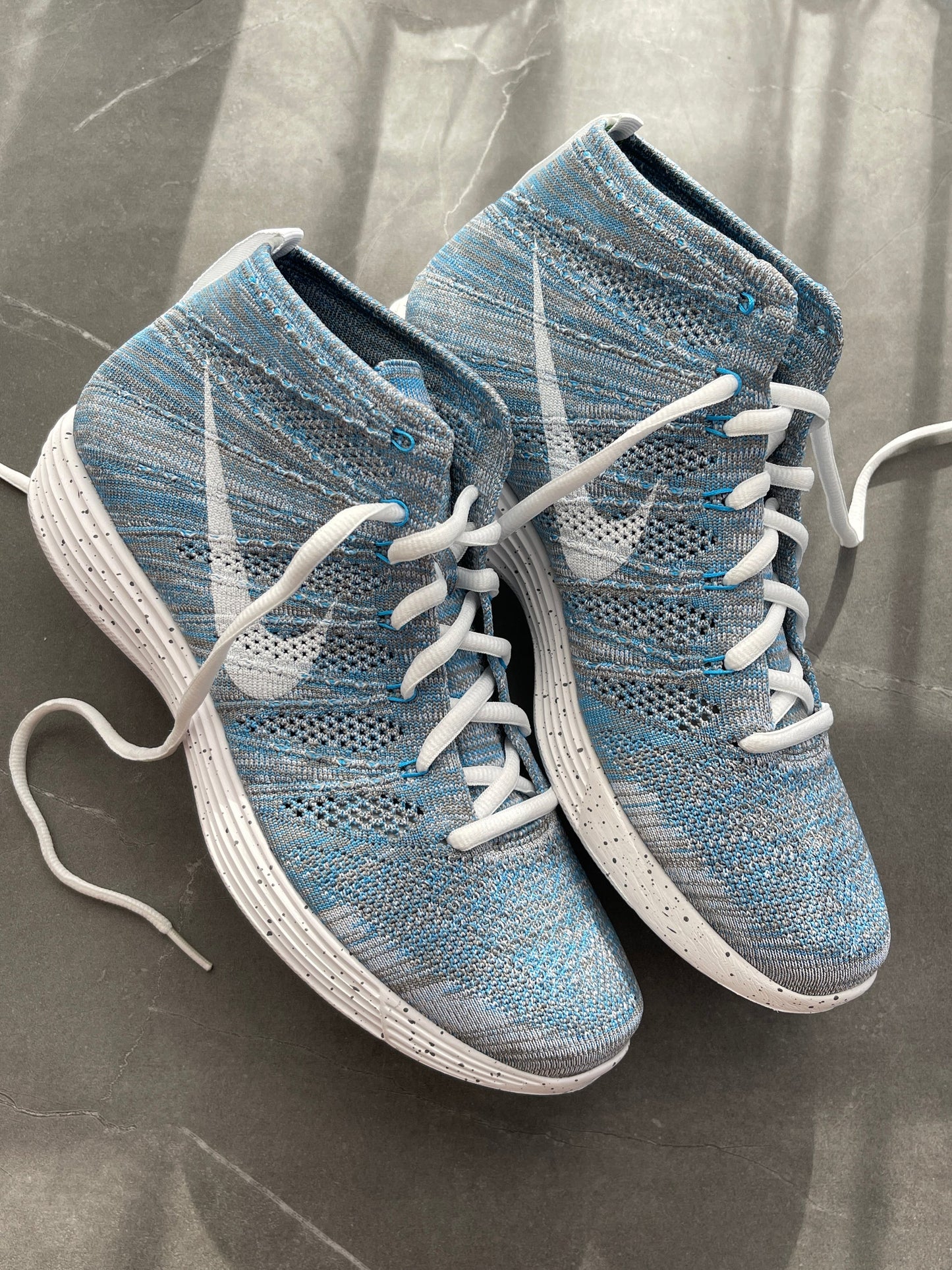 Nike Lunar Flyknit Chukka HTM Snow Pack Blue Glow UK 8