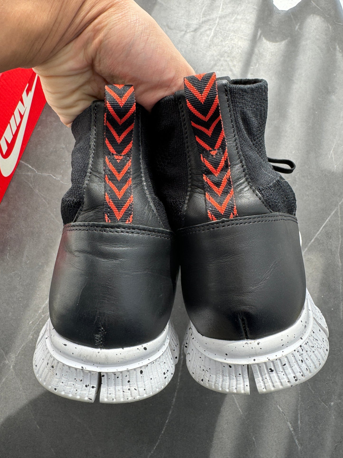 Nike Free Flyknit Mercurial Superfly Black/Orange 2016 UK 10