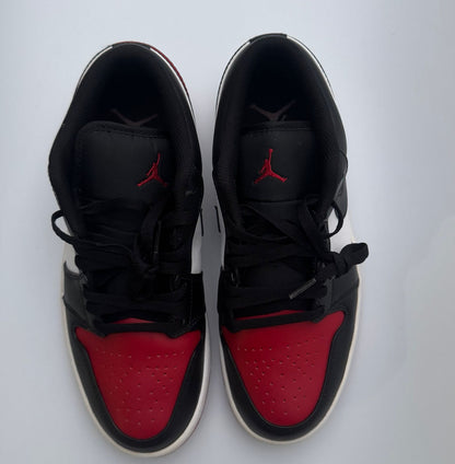 Air Jordan 1 Low Bred Toe 2.0 UK 8.5