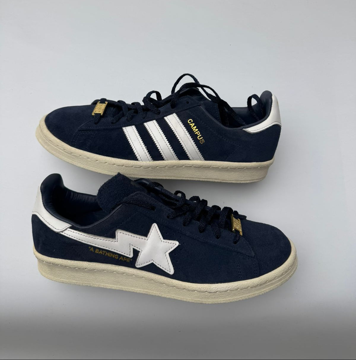 Bape X Adidas Campus UK 8