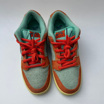 Nike Dunk Low Orange and Emerald Rise UK 8.5