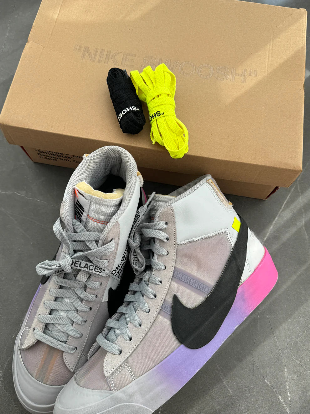 Nike Blazer Off-White Wolf Grey Serena Queen